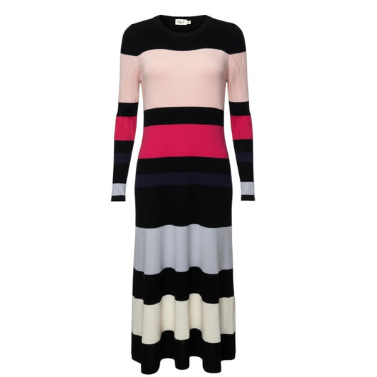 Dress Sweater By Eliza J In Striped Pattern, Size: S