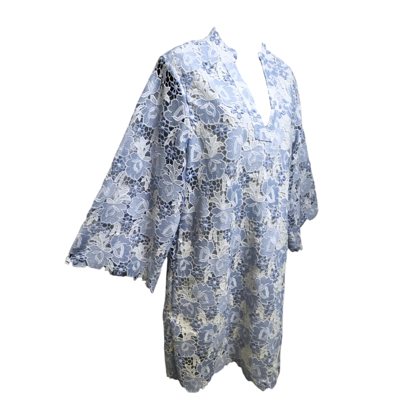 The Grace Mini Dress By J. Marie In Blue & White, Size: XS