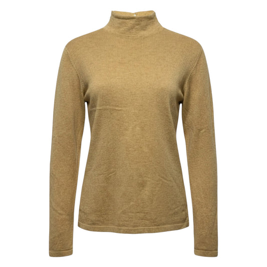 Wool-Cashmere-Silk Sweater Designer By Escada In Tan, Size: 2