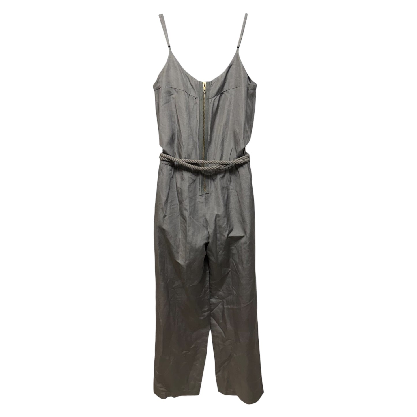 Silk-Linen Jumpsuit By Ali Ro In Grey, Size: 4