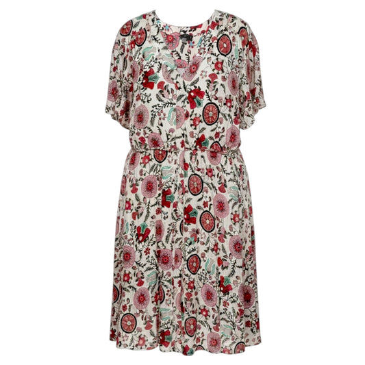 Floral Shirt Dress By Tahari In Garden Party Print , Size: 20