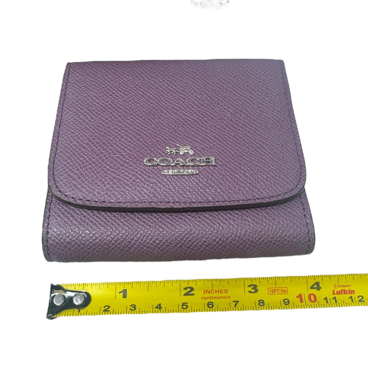 Mini Sierra Crossgrain Trifold Wallet Designer By Coach, Size: Small