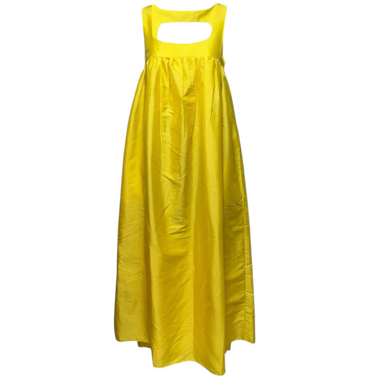 Square-Neck Babydoll Maxi Dress By Anthropologie  X Pinnacle by Shruti Sancheti In Yellow, Size: XS