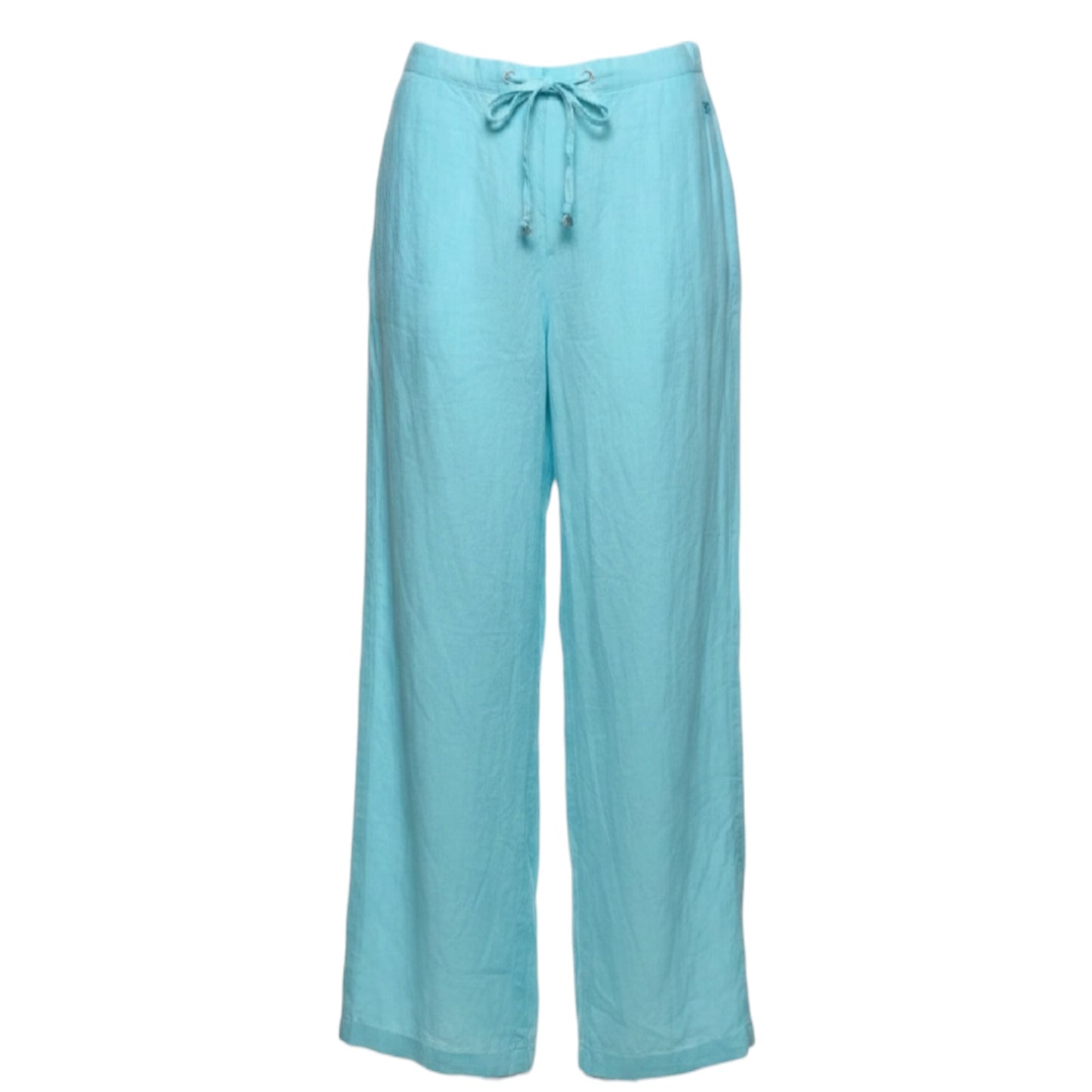 Harri Linen Pants Luxury Designer By Burberry In Blue, Size: 44 (M)