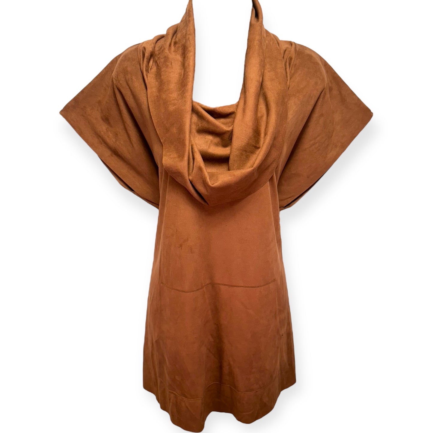 Pocket Poncho By Bryn Walker In Sequoia Faux Suede, Size: S