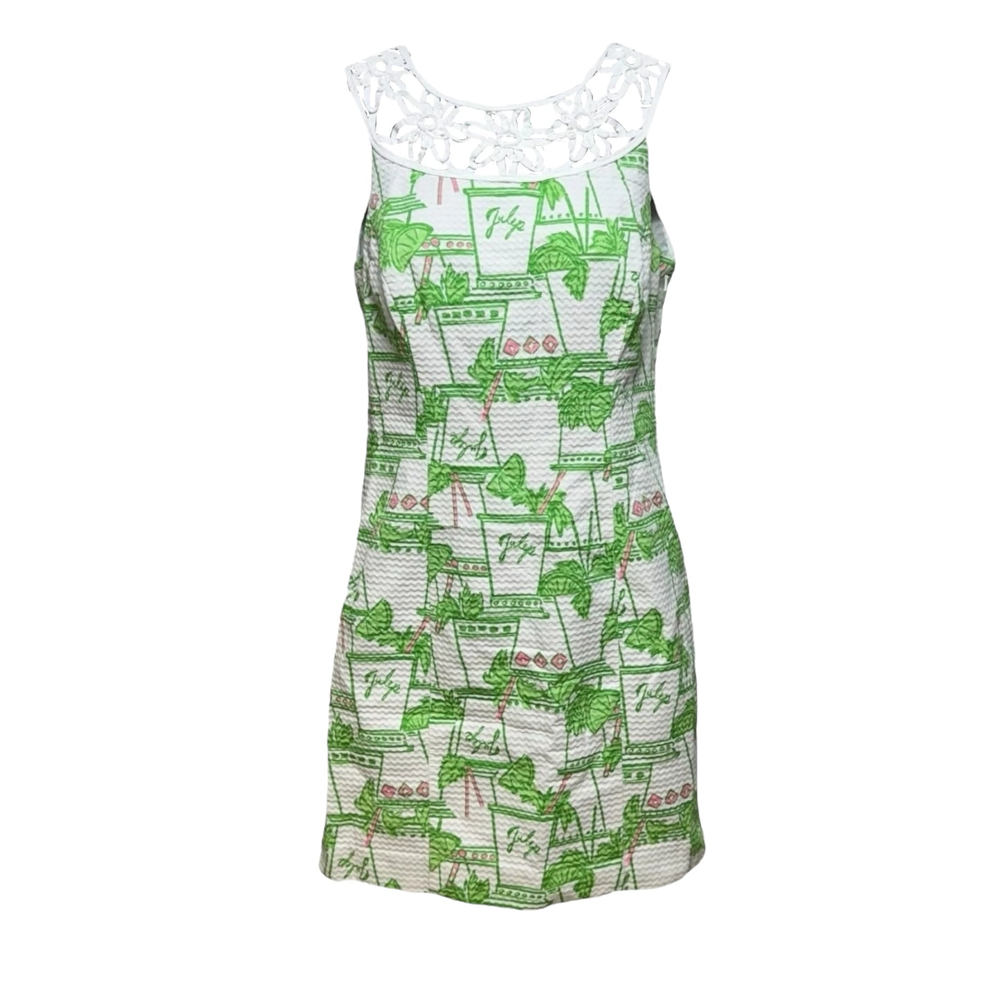Lacina Dress Designer By Lilly Pulitzer In Resort White Just Add Mint, Size: 2