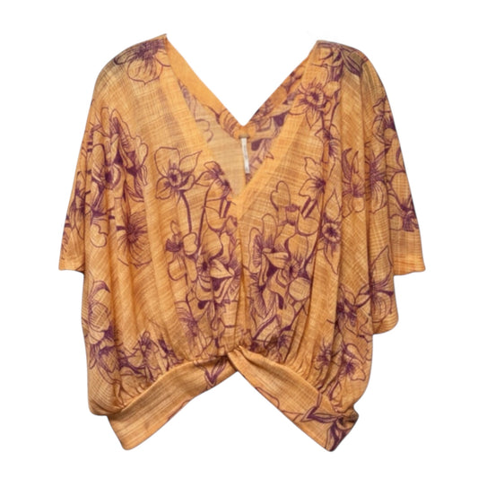 One Dance Top Sleeveless By Free People In Orange & Purple, Size: M