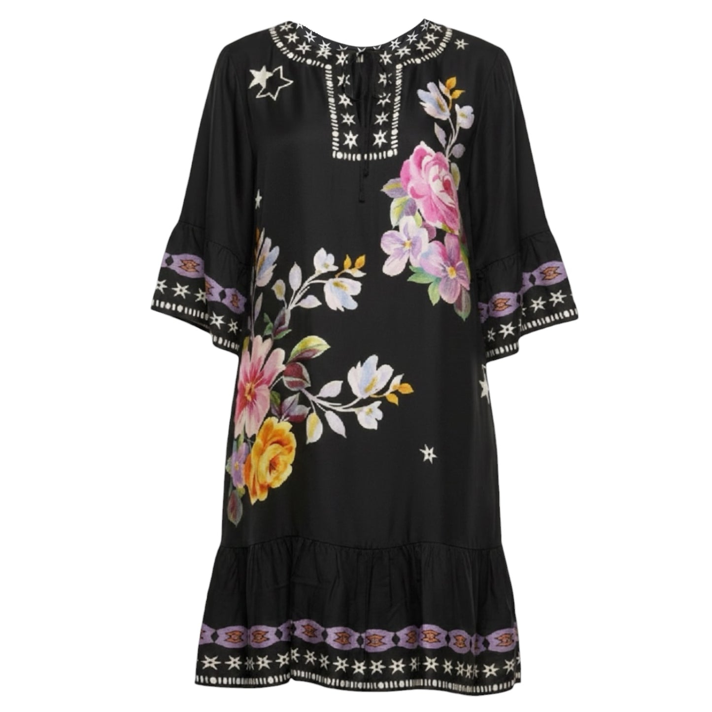 Hailee Mini Dress By Jade Johnny Was In Black, Size: 1x