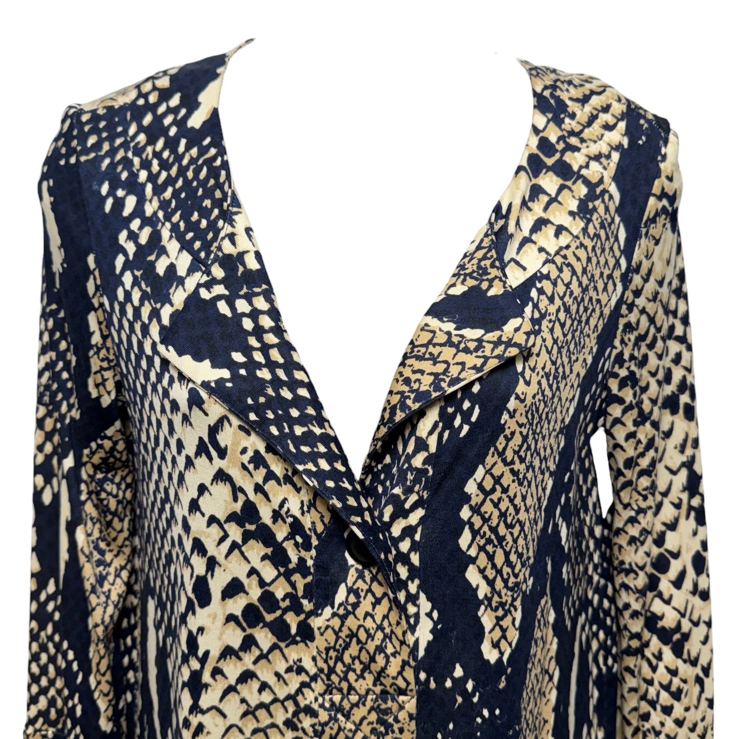 Silk Dress Designer By Diane Von Furstenberg In Snakeskin Print, Size: 6
