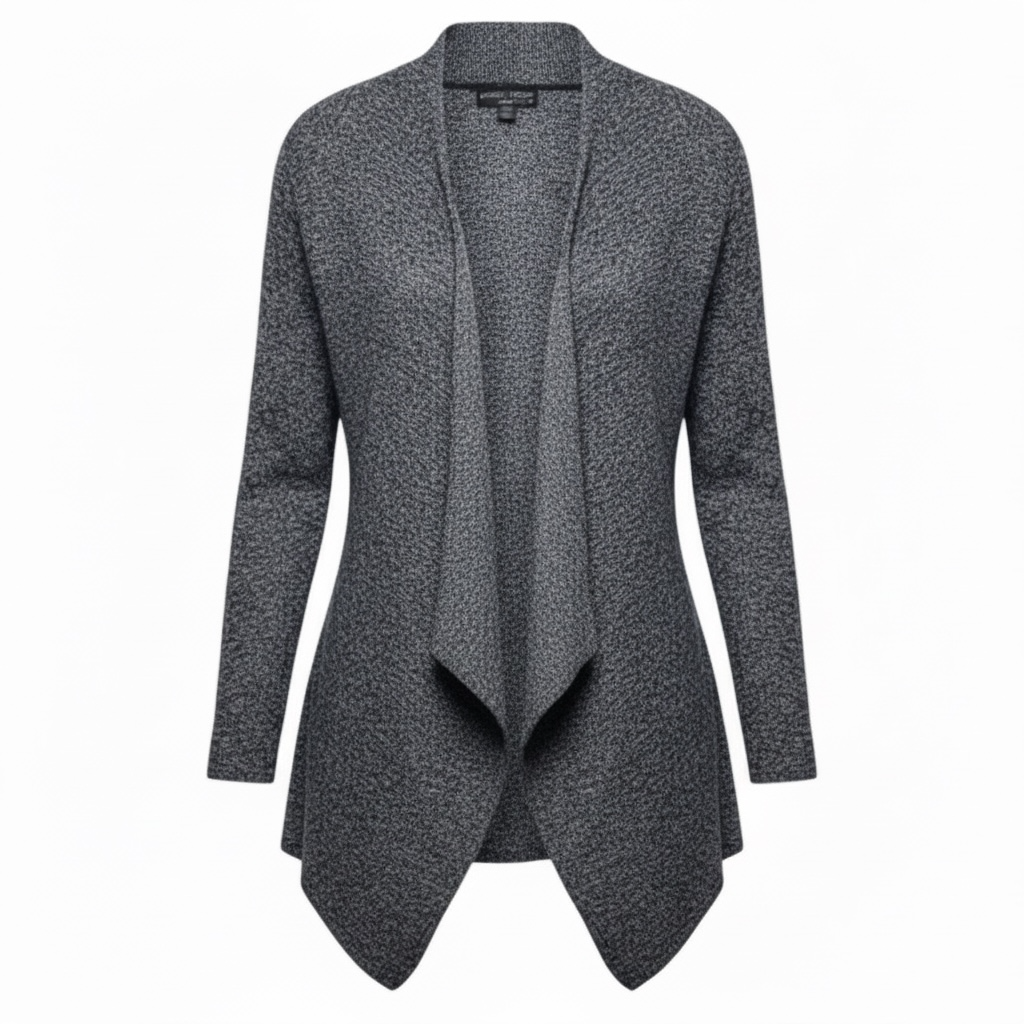 Bamboo Chic Lite Open Front Cardigan Sweater By Barefoot Dreams In Grey, Size: S/M