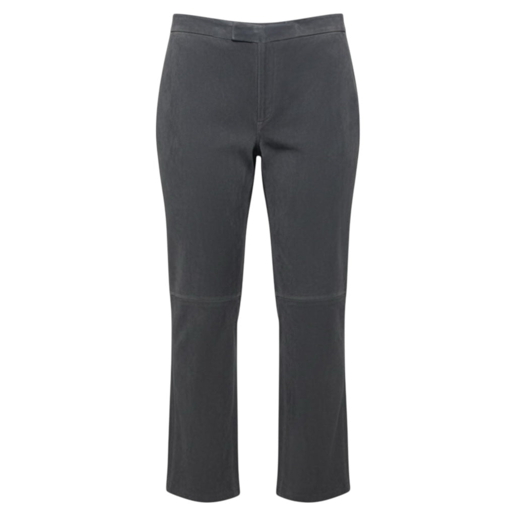 Suede Leather Pants By For Joseph In Grey, Size: 10/30