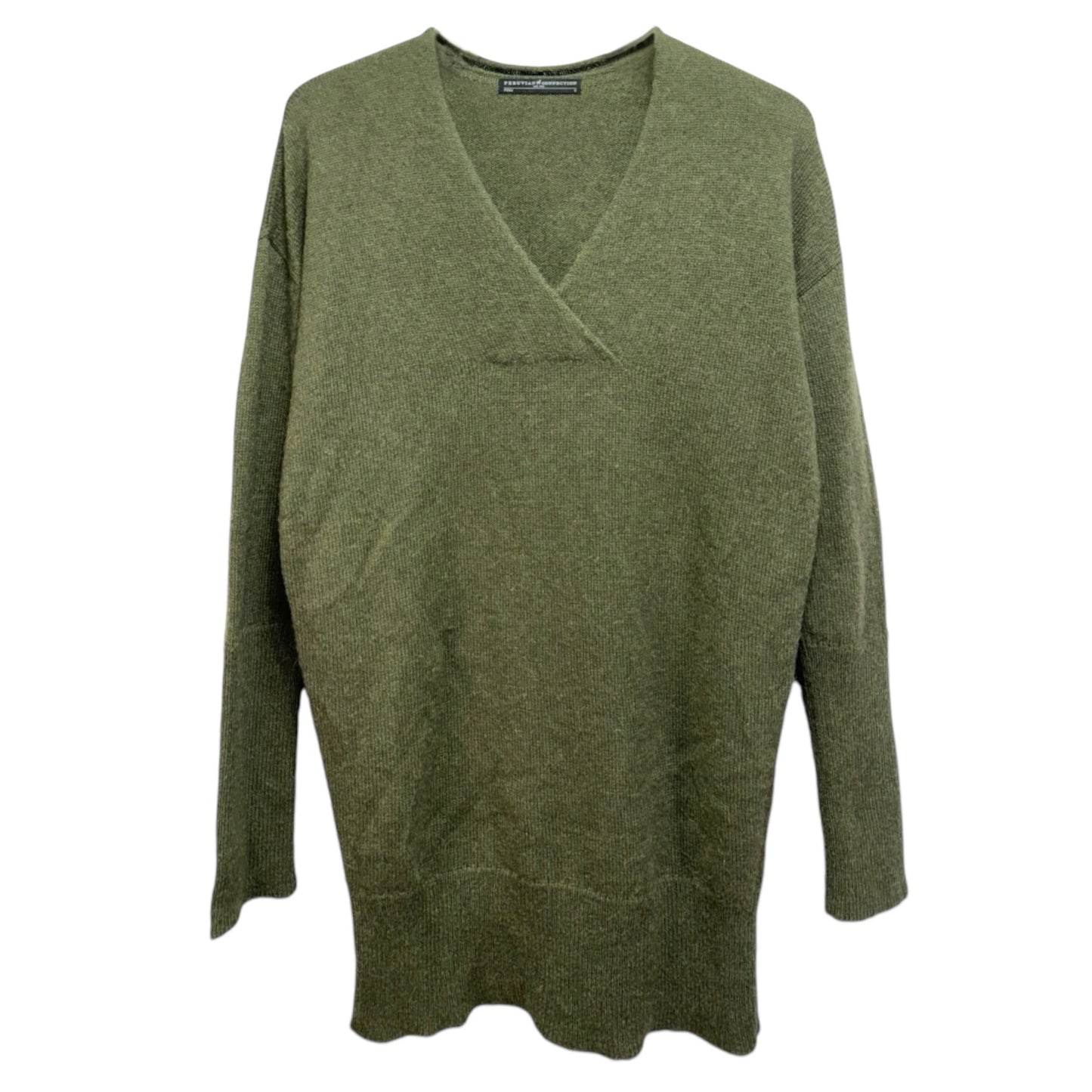 Royal Alpaca Sweater By Peruvian Connection In Green, Size: S