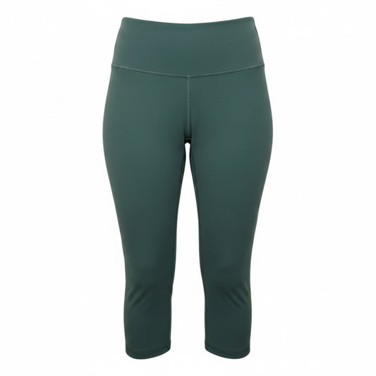 Wunder Under Crop Leggings By Lululemon In Green, Size: 12