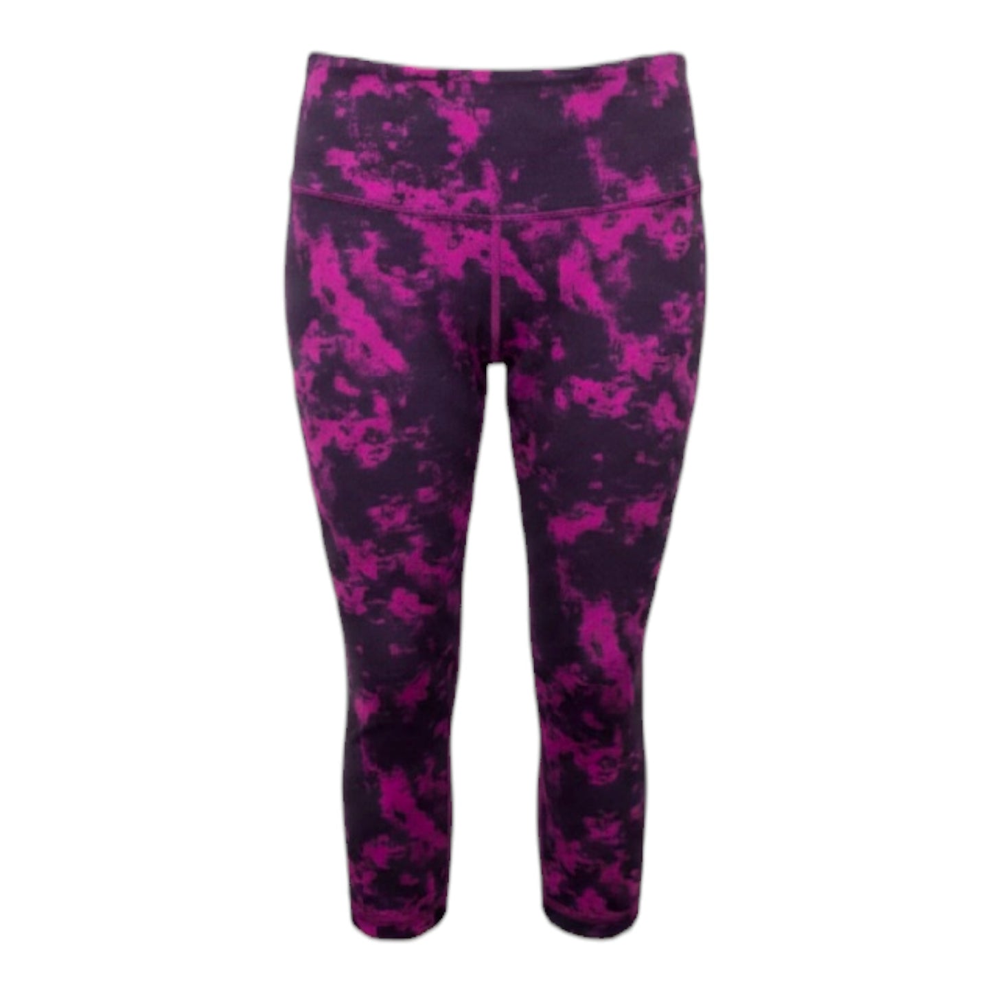 Athletic Leggings Capris By Lululemon In Black & Purple, Size: 8