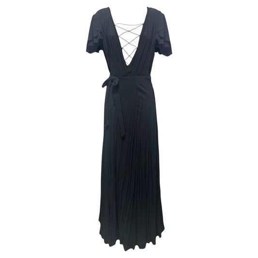 Lorenzo Wrap Maxi Dress By The Jet Set Diaries In Black, Size: M
