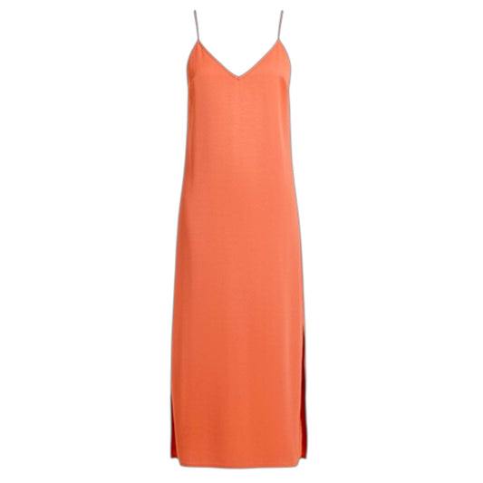 Slip Dress Casual Maxi By A New Day In Orange, Size: M