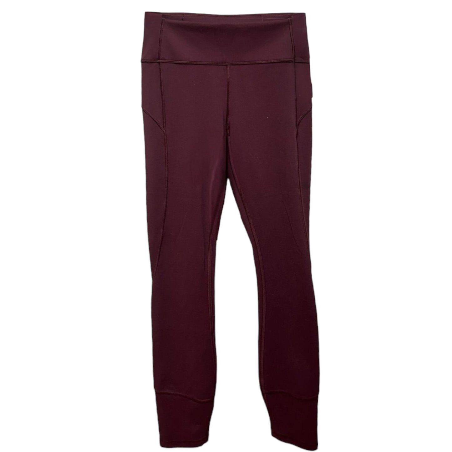 In Movement 7/8 Tight Everlux By Lululemon In Black Cherry Size: 6