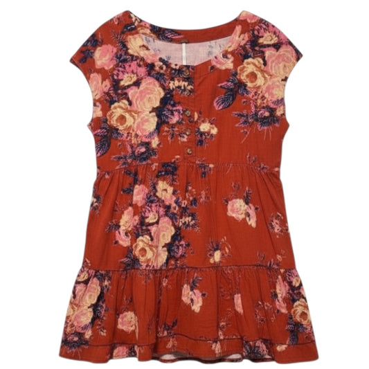 Harper Corduroy Mini Dress By Free People In Floral Print, Size: XS