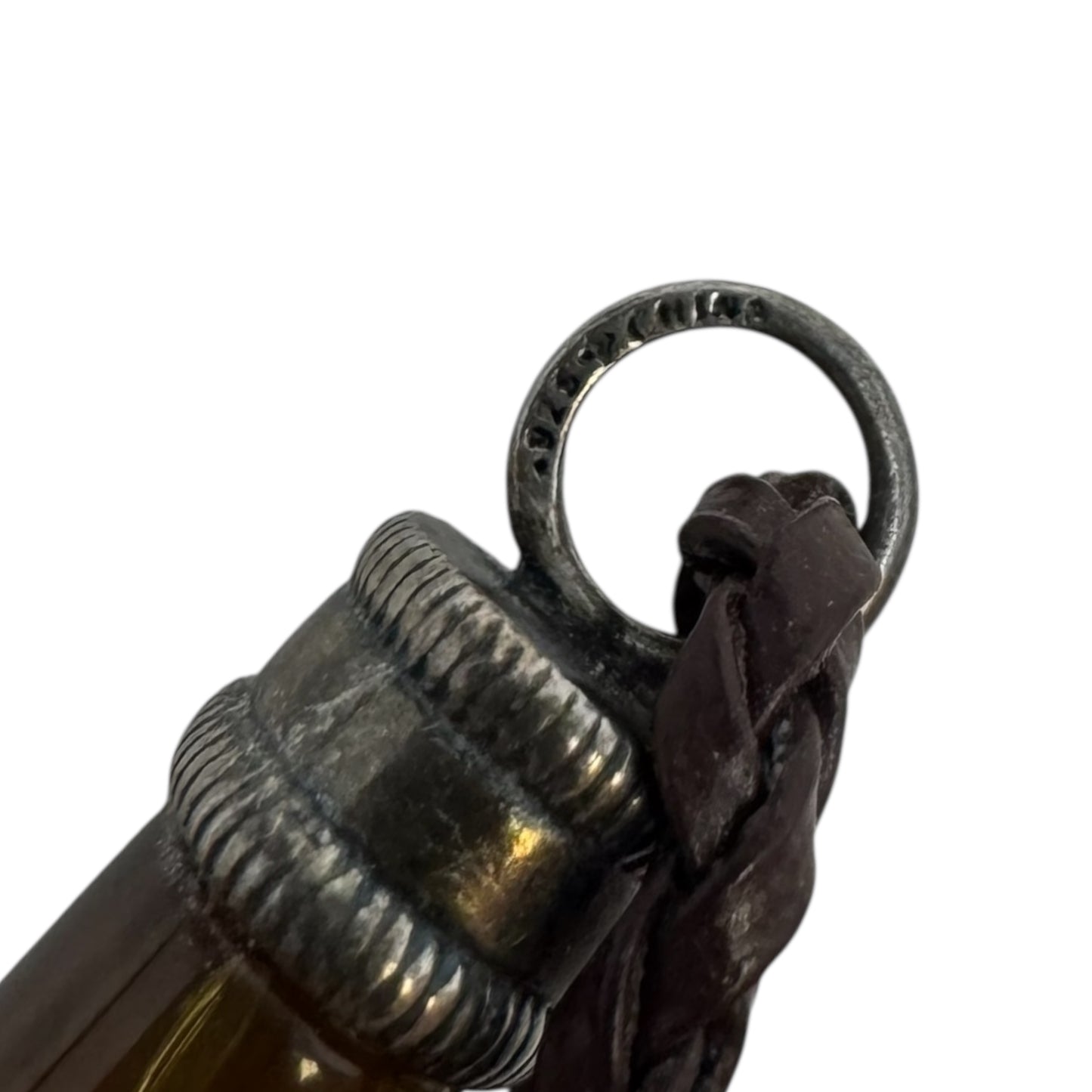 Braided Leather Cord “Tusk” Necklace Sterling Silver By Silpada