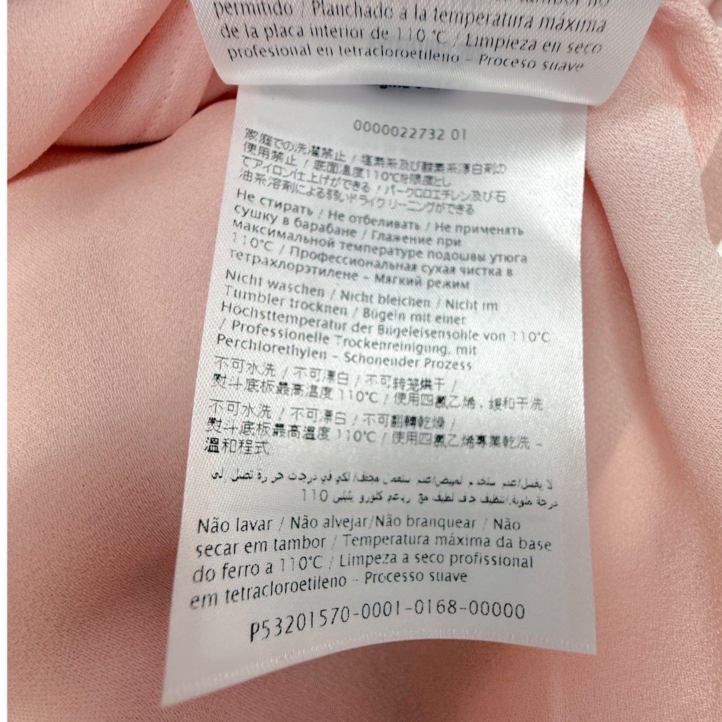 Ruffled Silk Crépe de Chine Mini Dress Luxury Designer By Valentino Garavani In Pink, Size: US 8/IT 44