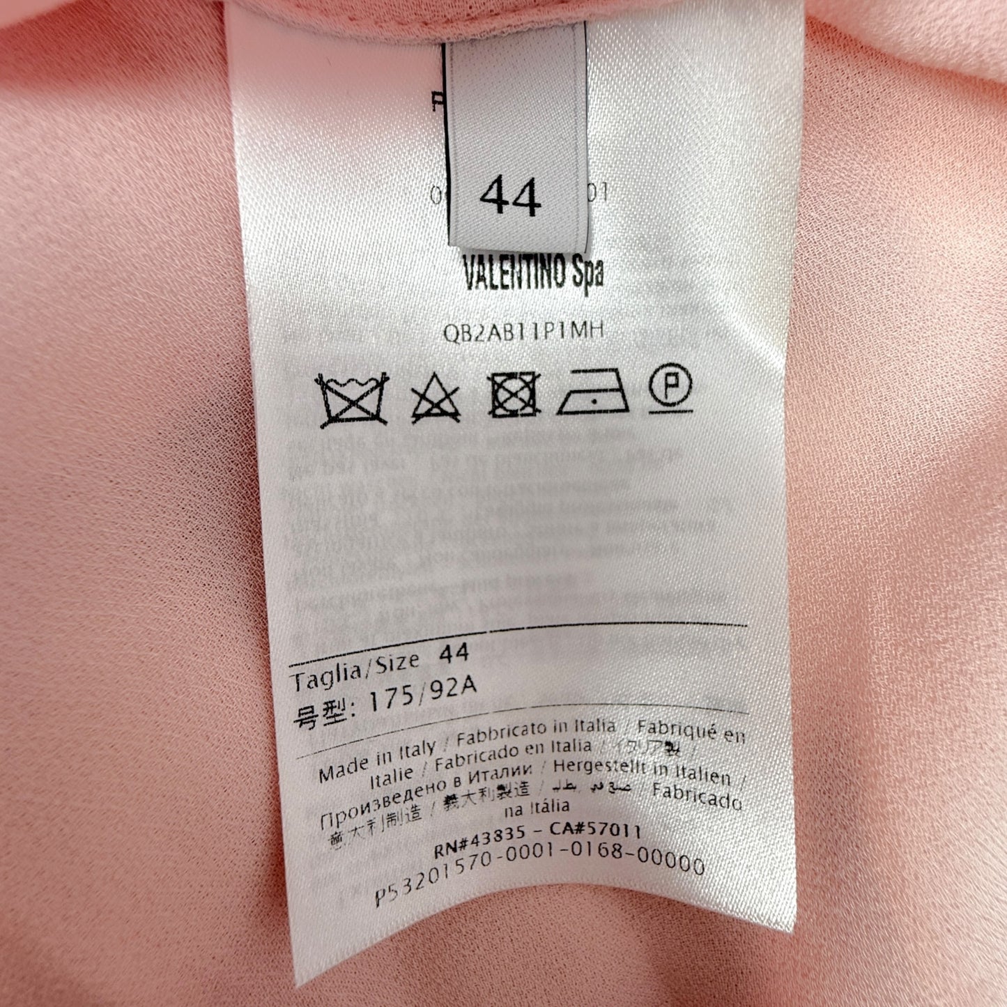 Ruffled Silk Crépe de Chine Mini Dress Luxury Designer By Valentino Garavani In Pink, Size: US 8/IT 44