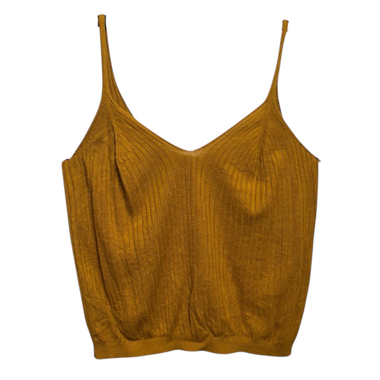 Ribbed Tank Top By Anthropologie In Brown, Size: M