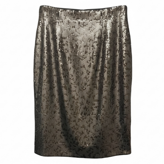 Sequin Midi Skirt By Antonio Melani In Bronze, Size: 8