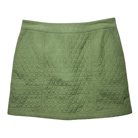 Quilted Mini Skirt By MNG In Green, Size: 1X