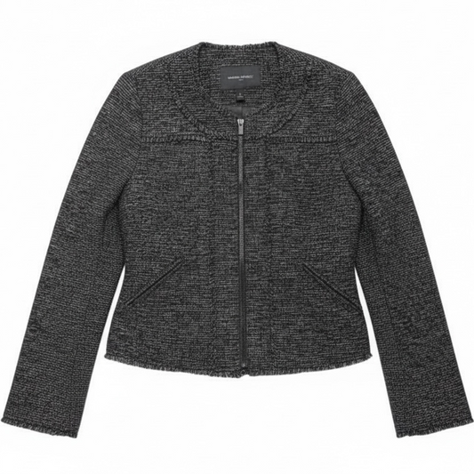 Jacket Other By Banana Republic In Black & Grey, Size: 6