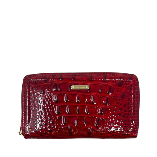 Suri Zip Around Wallet Designer By Brahmin, Size: Large