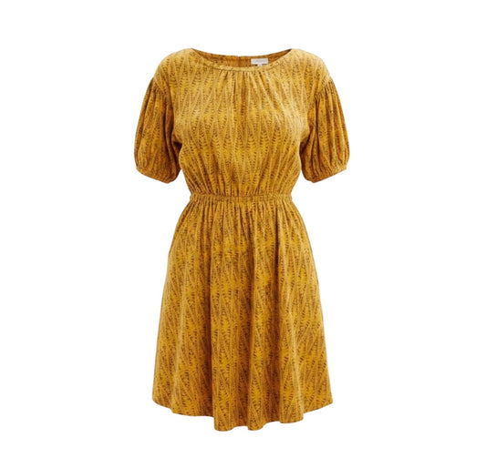 Ikat Print Mini Dress By Daily Practice By Anthropologie In Yellow, Size: S