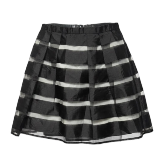 Striped Satin Skirt Designer By Xscape In Striped Pattern, Size: 8