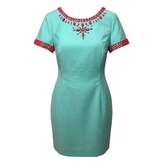 Nora Dress Crystal Water Beaded By Lilly Pulitzer In Aqua, Size: 6