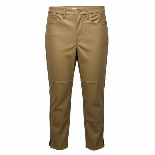 Better Than Leather Good Boy Pants By Good American In Tan, Size: 8