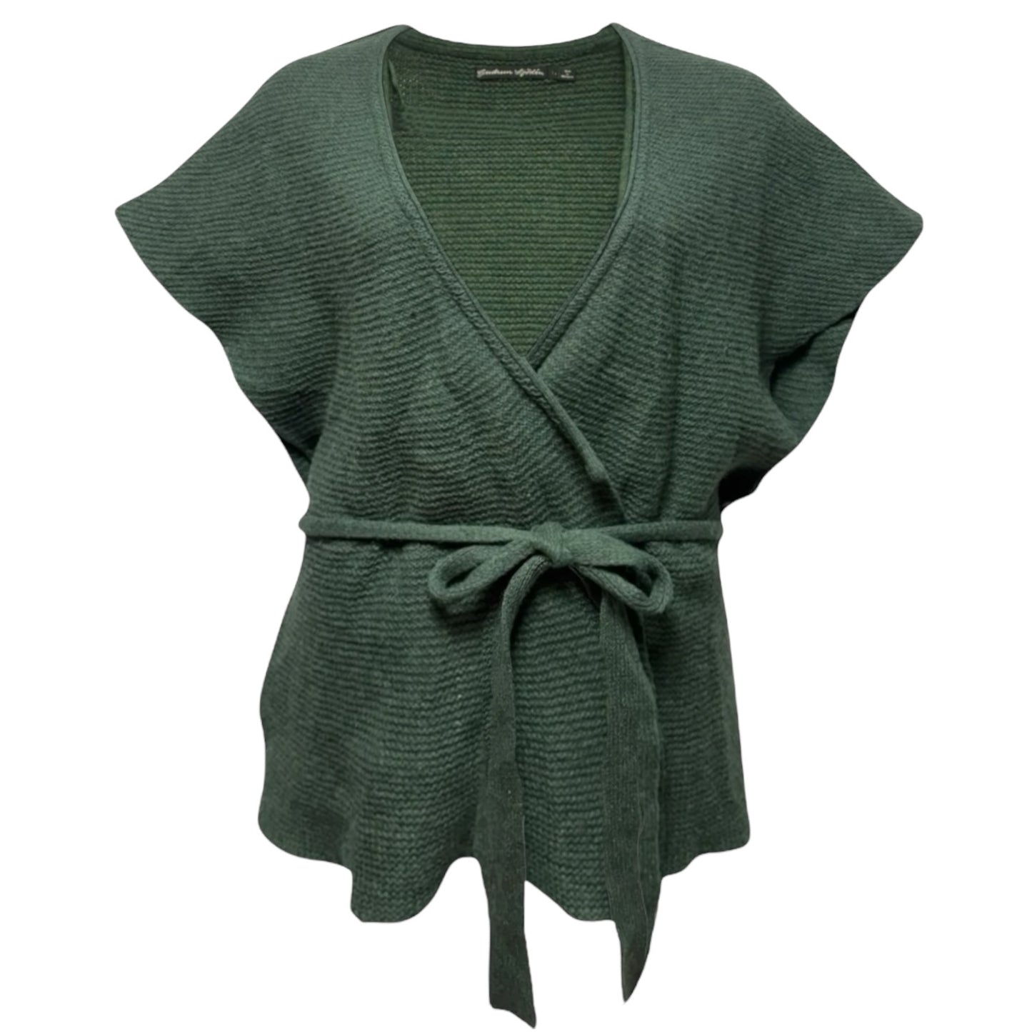 Belted Sweater Vest By Gudrun Sjoden In Green, Size: M