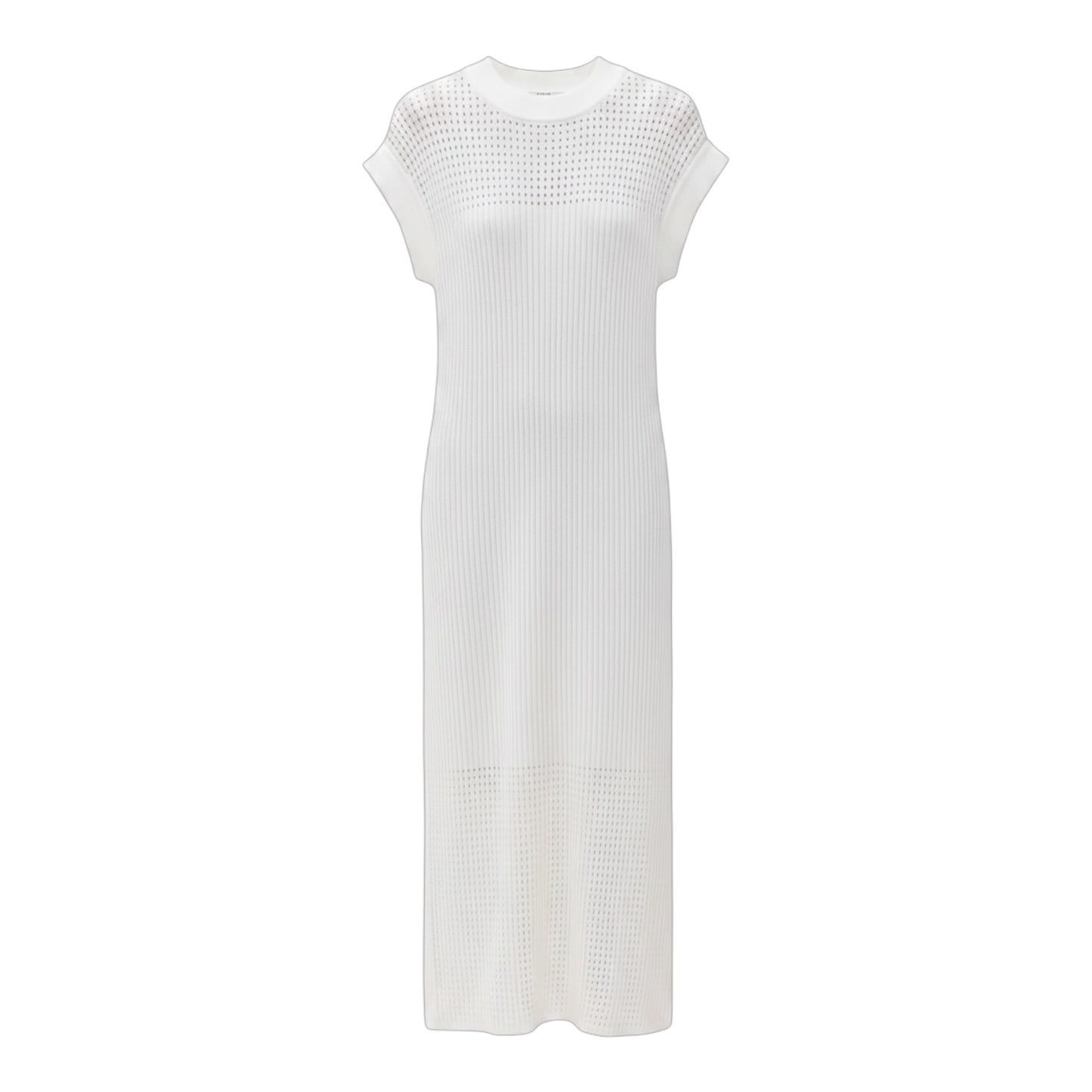 Cheston Cotton Knit Maxi Dress By Varley In White, Size: L