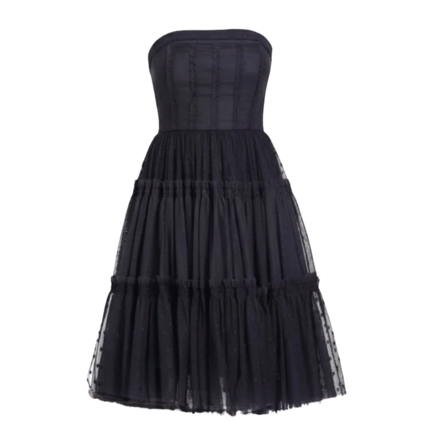 Ypres Strapless Tulle Party Dress By Moulinette Soeurs In Black, Size: 8