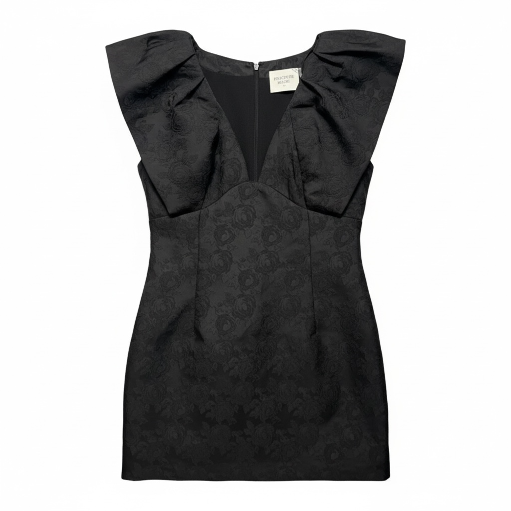 Tanya Rose Jacquard Dress By Hyacinth House X Tuckernuck In Black, Size: XL
