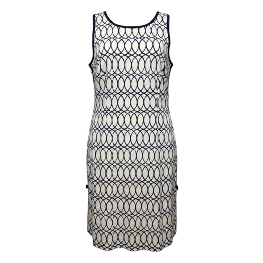 Francesca Dress Designer By Lilly Pulitzer In Tickle the Ivories Navy & White, Size: L