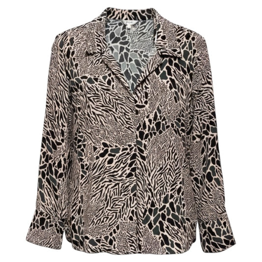 Tammy Silk Blouse By Tyler Boe In Multi-colored Animal Print, Size: S