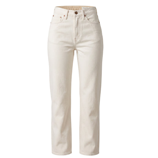 Alex High Rise Straight Leg Jeans By Rag And Bone In Cream Denim, Size: 26