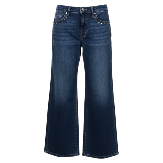 Studded Jeans Wide Leg By Nine West In Blue Denim, Size: 6