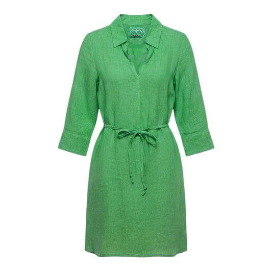 Pilar Linen Tunic Dress Designer By Lilly Pulitzer In Green, Size: XXS