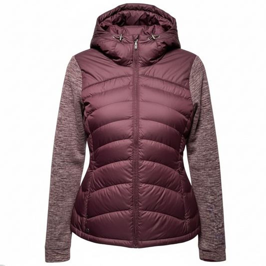 Plaza Down Quilted Hoody By Outdoor Research In Maroon, Size: M