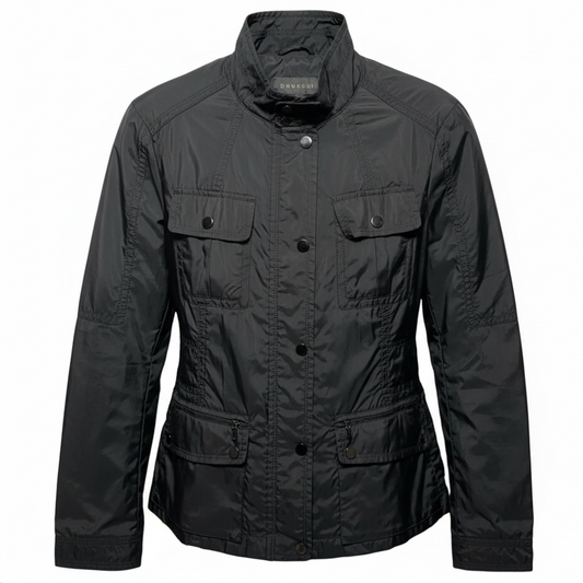 Utility Windbreaker Jacket By Bagatelle In Black, Size: M