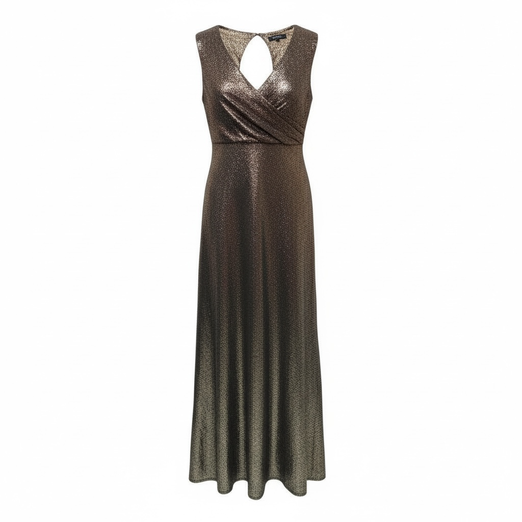 Dress Party Long By R & M Richards In Bronze, Size: 8p
