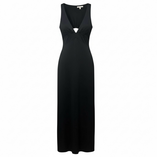 Open Back Dress Party Long By Rene Ruiz In Black, Size: 4 (estimated)