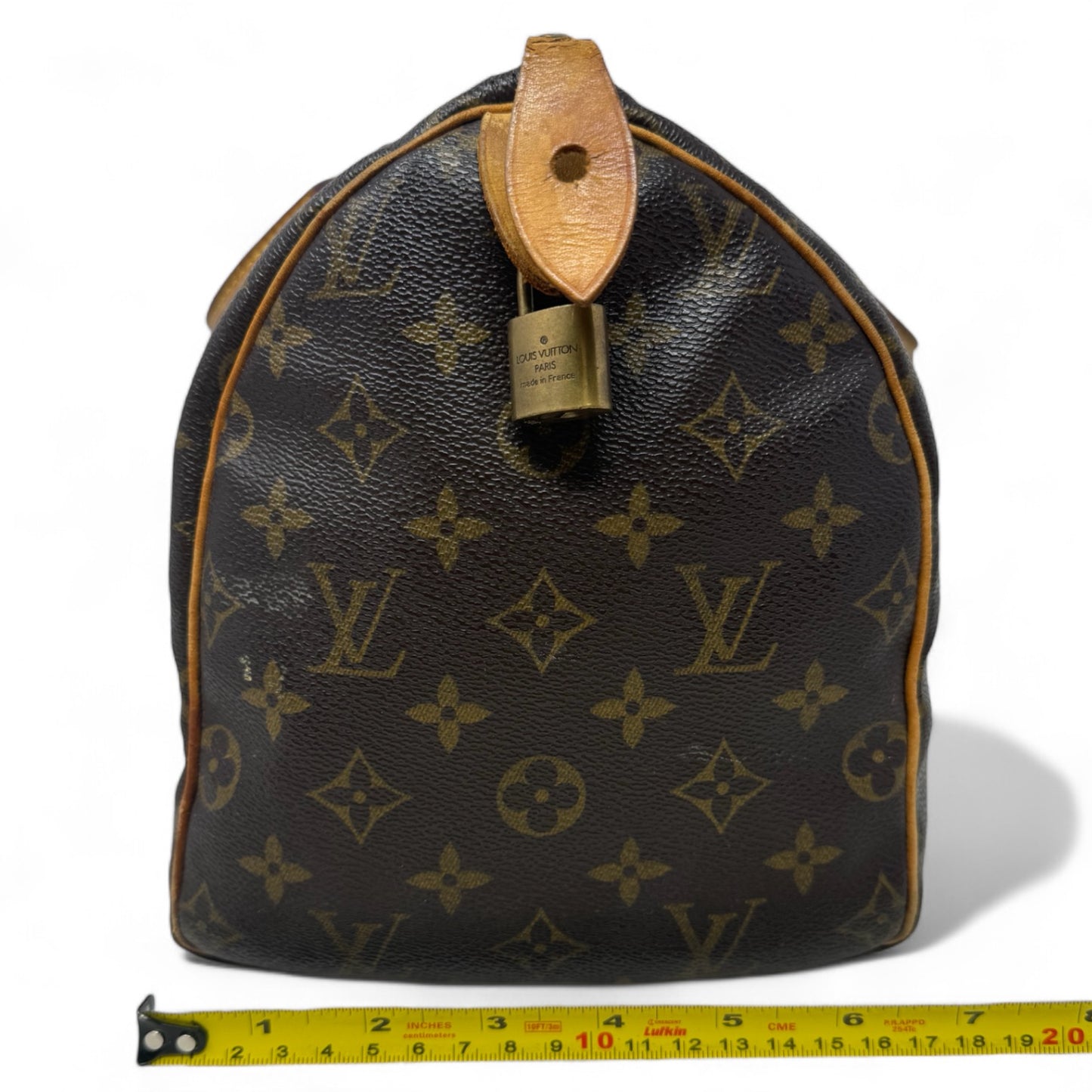 Speedy 30 Monogram Canvas Satchel Luxury Designer By Louis Vuitton, Size: Medium