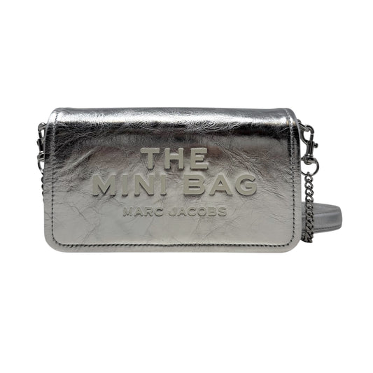The Mini Bag Metallic Crossbody Handbag Designer By Marc By Marc Jacobs, Size: Small