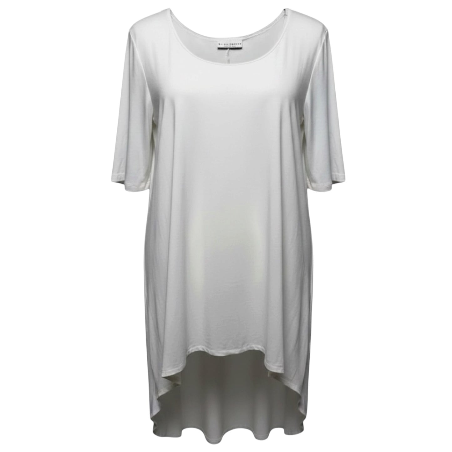 Lilo Organic Bamboo Tunic 3/4 Sleeve By Bryn Walker In White, Size: XL